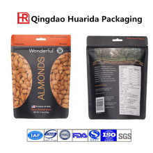 Customized Printing Stand up Nut Food Packaging Bag with Zipper